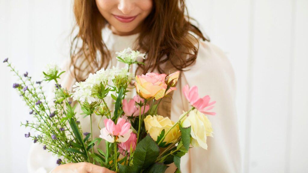 お花を贈った時のイメージ写真