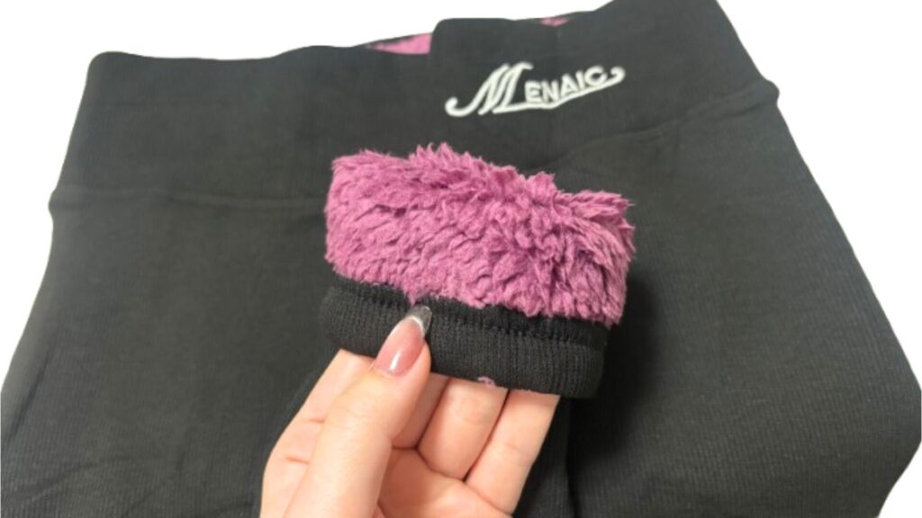 裏起毛レギンス裏ボア写真