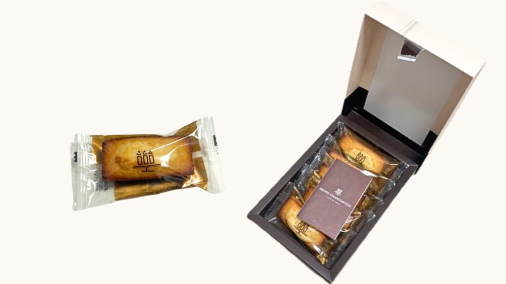 アンリシャルパンティエのフィナンシェパッケージ写真