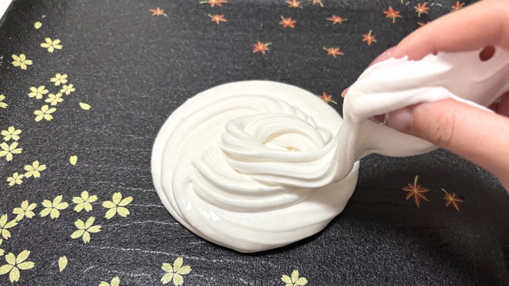 ふわもちスライムセリア粘土完成写真