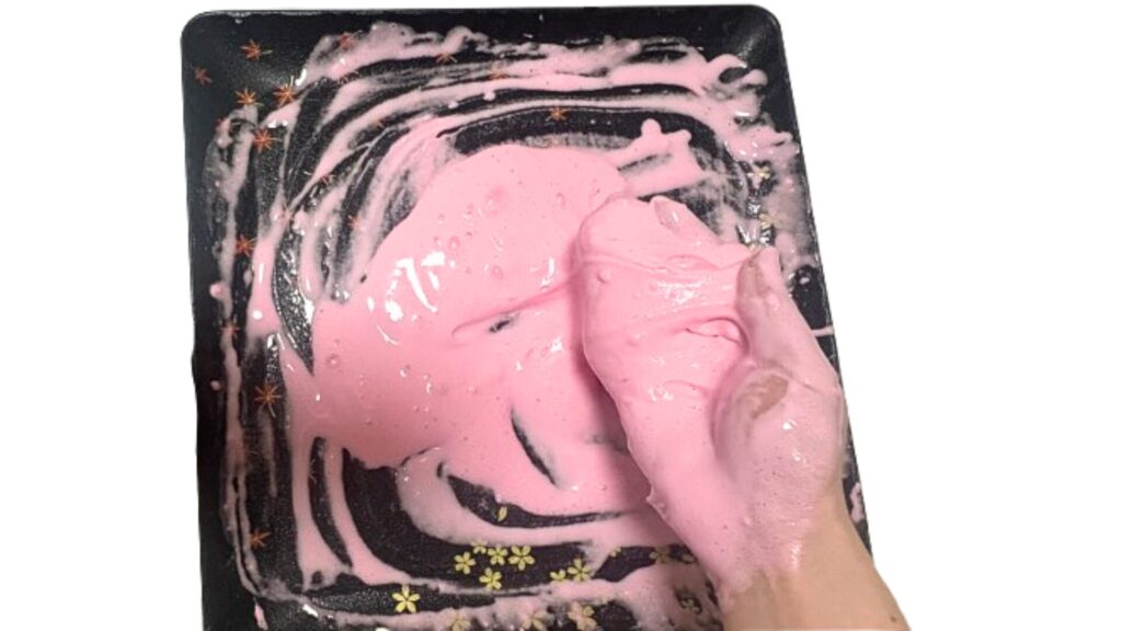 ふわもちスライム作り方完成ダイソー写真